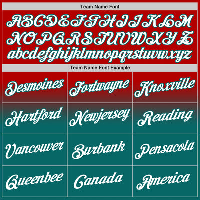 Custom Stitched Red White-Teal Fade Fashion Sports Pullover Sweatshirt Hoodie