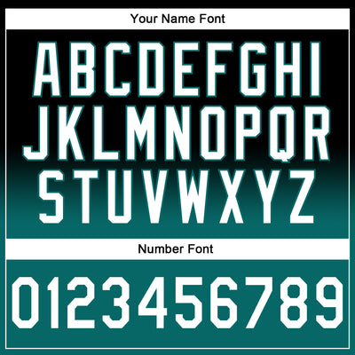 Custom Stitched Black White-Teal Fade Fashion Sports Pullover Sweatshirt Hoodie