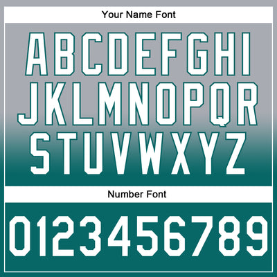 Custom Stitched Gray White-Teal Fade Fashion Sports Pullover Sweatshirt Hoodie