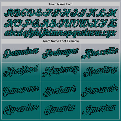 Custom Stitched Gray Teal-Black Fade Fashion Sports Pullover Sweatshirt Hoodie