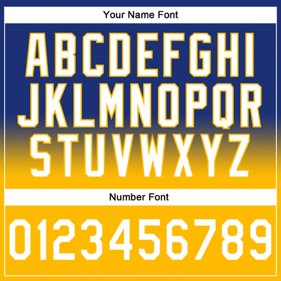 Custom Stitched Royal White-Gold Fade Fashion Sports Pullover Sweatshirt Hoodie