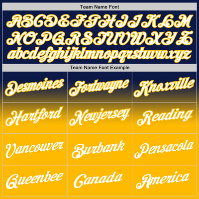 Custom Stitched Navy White-Gold Fade Fashion Sports Pullover Sweatshirt Hoodie