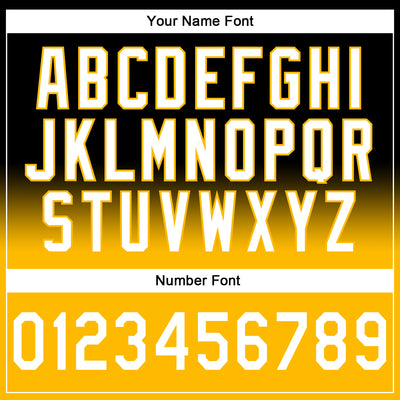 Custom Stitched Black White-Gold Fade Fashion Sports Pullover Sweatshirt Hoodie