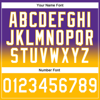 Custom Stitched Purple White-Gold Fade Fashion Sports Pullover Sweatshirt Hoodie