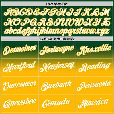 Custom Stitched Green White-Gold Fade Fashion Sports Pullover Sweatshirt Hoodie