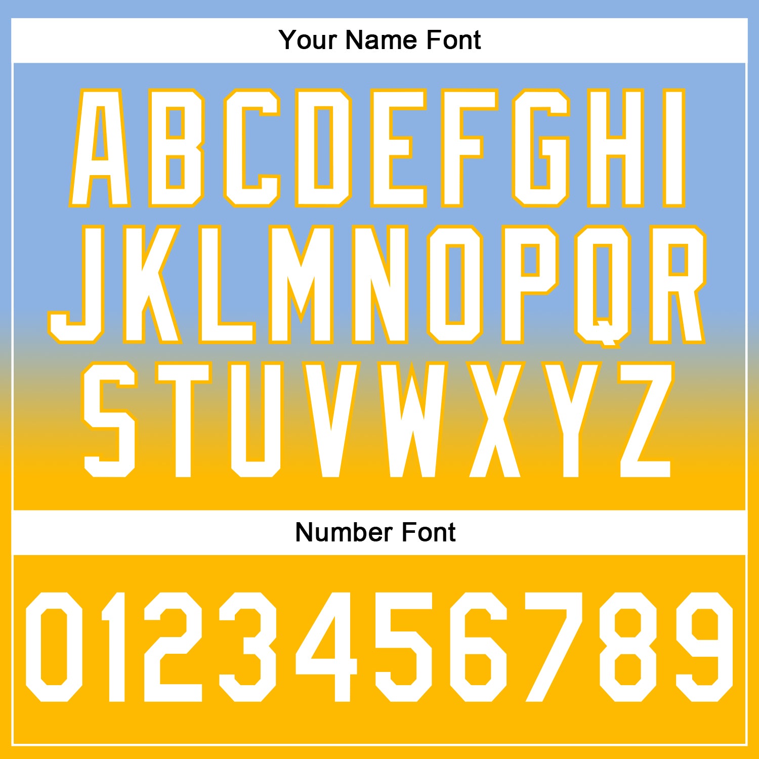 Custom Stitched Light Blue White-Gold Fade Fashion Sports Pullover Sweatshirt Hoodie