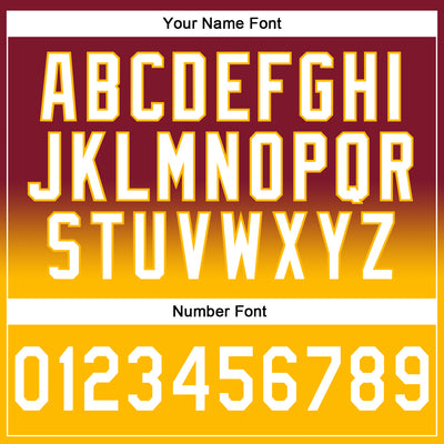 Custom Stitched Crimson White-Gold Fade Fashion Sports Pullover Sweatshirt Hoodie