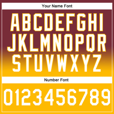 Custom Stitched Burgundy White-Gold Fade Fashion Sports Pullover Sweatshirt Hoodie