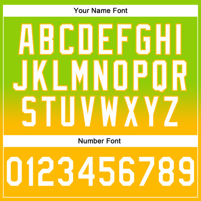 Custom Stitched Neon Green White-Gold Fade Fashion Sports Pullover Sweatshirt Hoodie