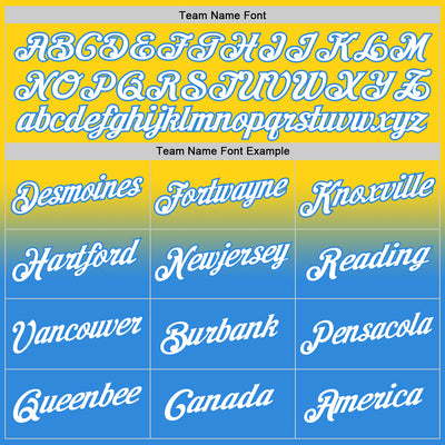 Custom Stitched Yellow White-Powder Blue Fade Fashion Sports Pullover Sweatshirt Hoodie