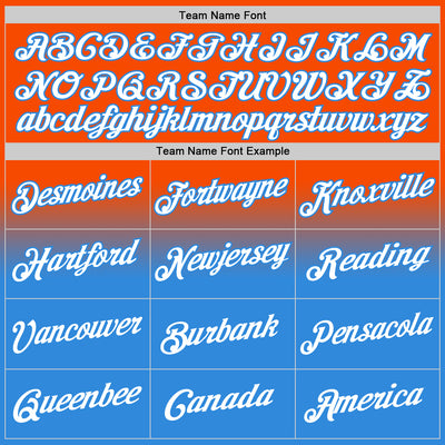 Custom Stitched Orange White-Powder Blue Fade Fashion Sports Pullover Sweatshirt Hoodie