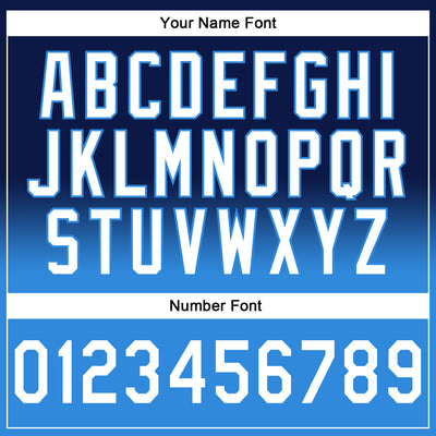 Custom Stitched Navy White-Powder Blue Fade Fashion Sports Pullover Sweatshirt Hoodie