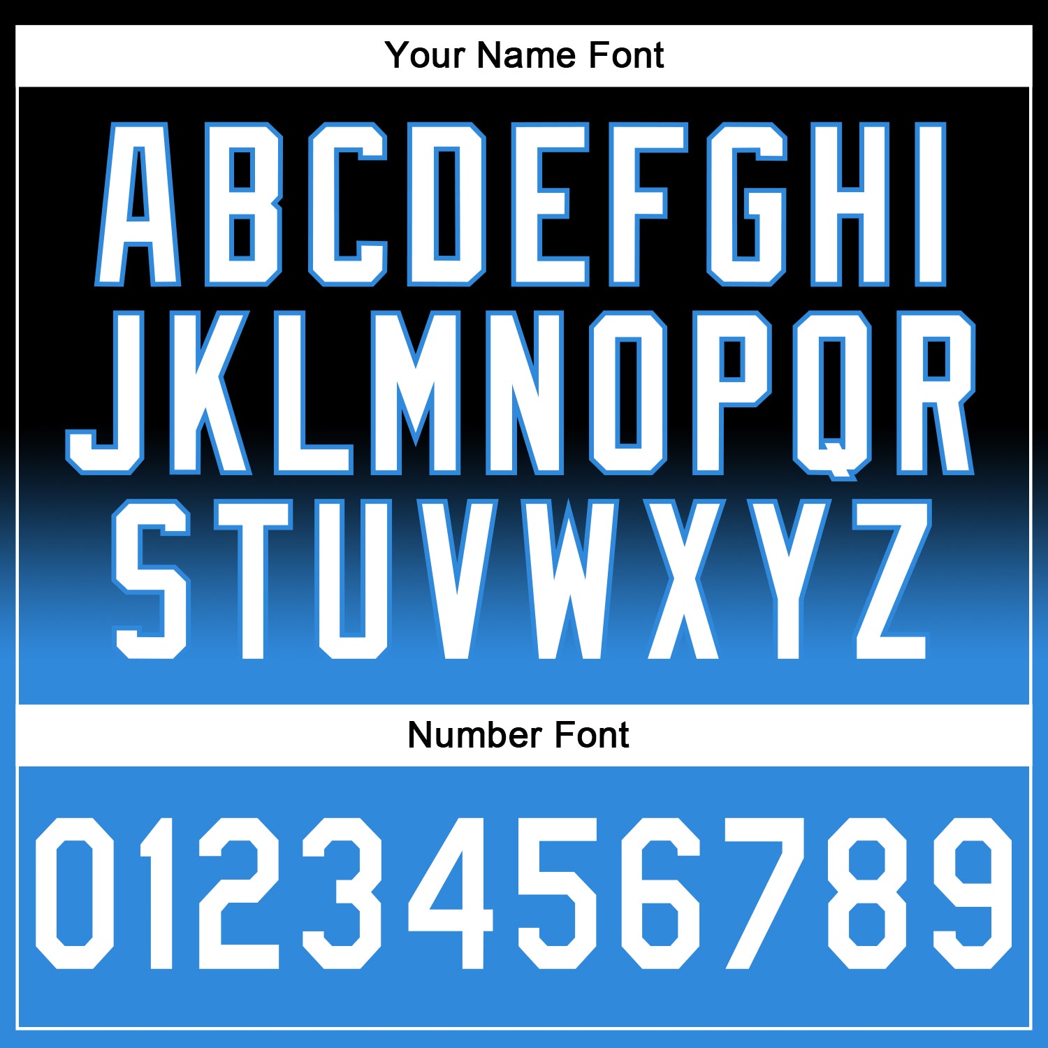 Custom Stitched Black White-Powder Blue Fade Fashion Sports Pullover Sweatshirt Hoodie