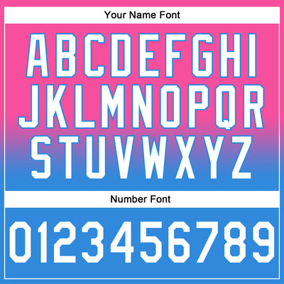 Custom Stitched Pink White-Powder Blue Fade Fashion Sports Pullover Sweatshirt Hoodie