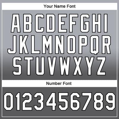 Custom Stitched Gray White Steel Gray-Black Fade Fashion Sports Pullover Sweatshirt Hoodie