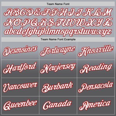 Custom Stitched Gray White Steel Gray-Red Fade Fashion Sports Pullover Sweatshirt Hoodie