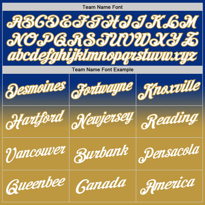 Custom Stitched Royal White-Old Gold Fade Fashion Sports Pullover Sweatshirt Hoodie