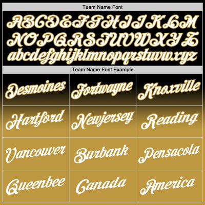 Custom Stitched Black White-Old Gold Fade Fashion Sports Pullover Sweatshirt Hoodie