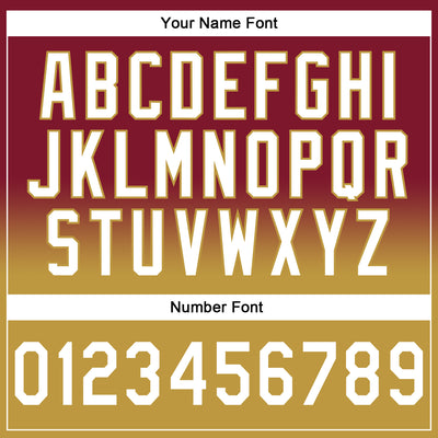 Custom Stitched Crimson White-Old Gold Fade Fashion Sports Pullover Sweatshirt Hoodie