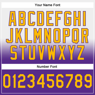 Custom Stitched White Gold-Purple Fade Fashion Sports Pullover Sweatshirt Hoodie