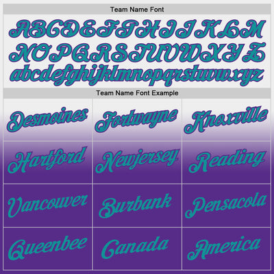 Custom Stitched White Teal-Purple Fade Fashion Sports Pullover Sweatshirt Hoodie