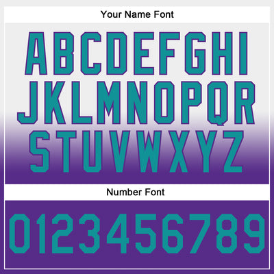 Custom Stitched White Teal-Purple Fade Fashion Sports Pullover Sweatshirt Hoodie