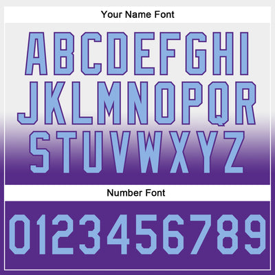 Custom Stitched White Light Blue-Purple Fade Fashion Sports Pullover Sweatshirt Hoodie