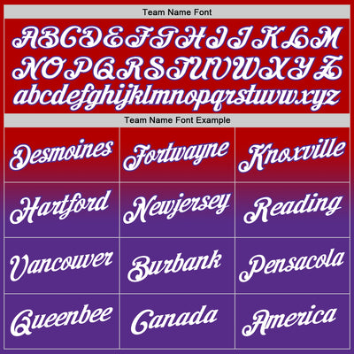 Custom Stitched Red White-Purple Fade Fashion Sports Pullover Sweatshirt Hoodie