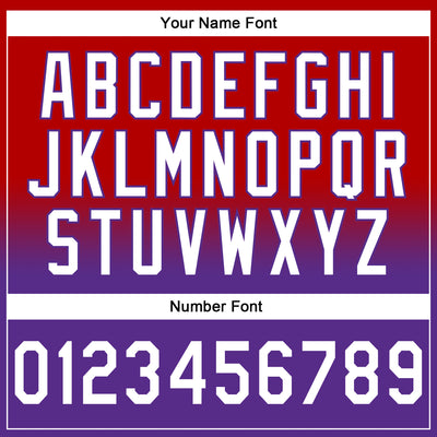 Custom Stitched Red White-Purple Fade Fashion Sports Pullover Sweatshirt Hoodie