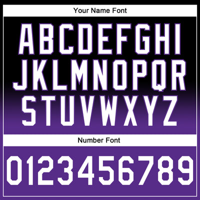 Custom Stitched Black White-Purple Fade Fashion Sports Pullover Sweatshirt Hoodie