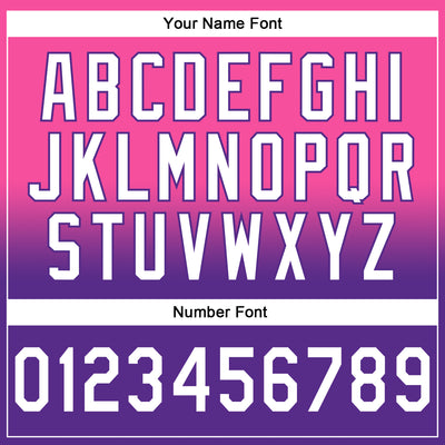 Custom Stitched Pink White-Purple Fade Fashion Sports Pullover Sweatshirt Hoodie