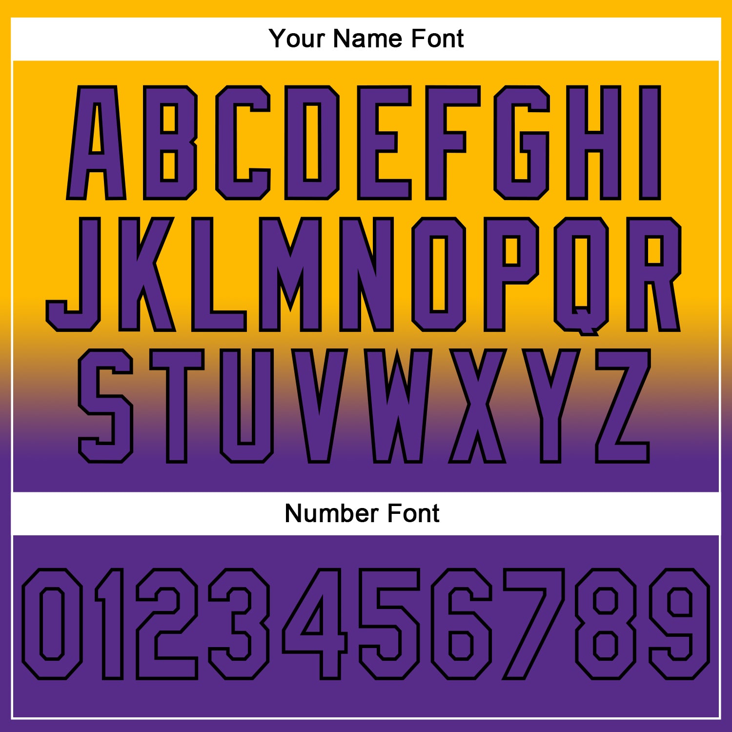 Custom Stitched Gold Purple-Black Fade Fashion Sports Pullover Sweatshirt Hoodie