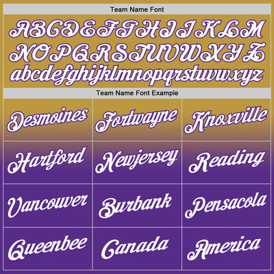 Custom Stitched Old Gold White-Purple Fade Fashion Sports Pullover Sweatshirt Hoodie