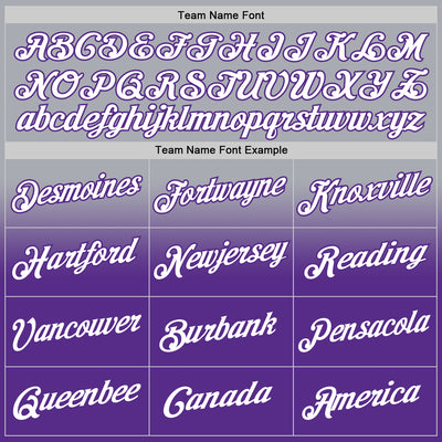 Custom Stitched Gray White-Purple Fade Fashion Sports Pullover Sweatshirt Hoodie