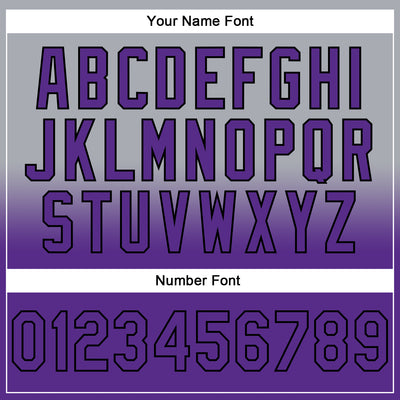 Custom Stitched Gray Purple-Black Fade Fashion Sports Pullover Sweatshirt Hoodie