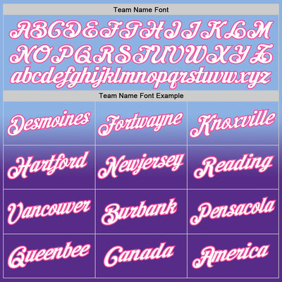 Custom Stitched Light Blue White Purple-Pink Fade Fashion Sports Pullover Sweatshirt Hoodie