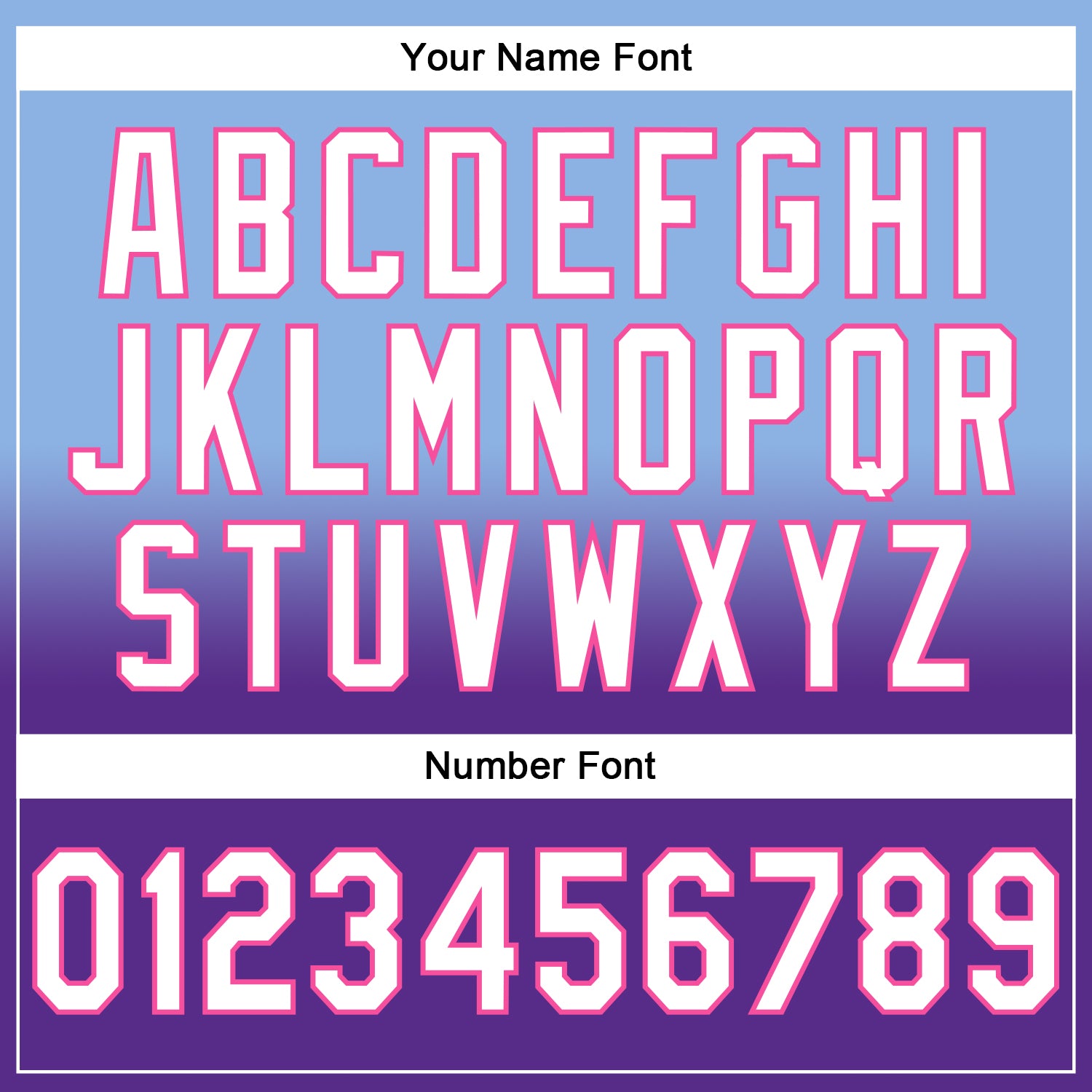 Custom Stitched Light Blue White Purple-Pink Fade Fashion Sports Pullover Sweatshirt Hoodie