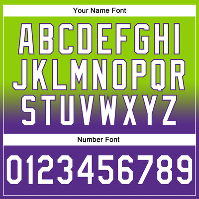 Custom Stitched Neon Green White-Purple Fade Fashion Sports Pullover Sweatshirt Hoodie