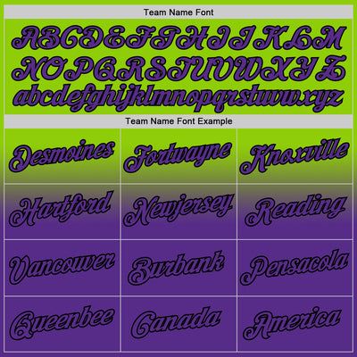 Custom Stitched Neon Green Purple-Black Fade Fashion Sports Pullover Sweatshirt Hoodie