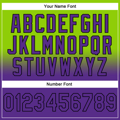 Custom Stitched Neon Green Purple-Black Fade Fashion Sports Pullover Sweatshirt Hoodie