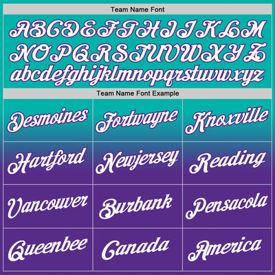 Custom Stitched Aqua White-Purple Fade Fashion Sports Pullover Sweatshirt Hoodie