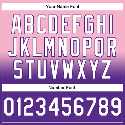 Custom Stitched Light Pink White-Purple Fade Fashion Sports Pullover Sweatshirt Hoodie