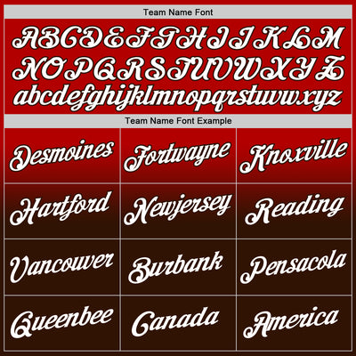 Custom Stitched Red White-Brown Fade Fashion Sports Pullover Sweatshirt Hoodie