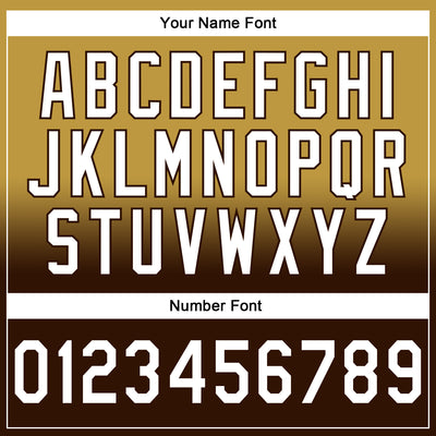 Custom Stitched Old Gold White-Brown Fade Fashion Sports Pullover Sweatshirt Hoodie