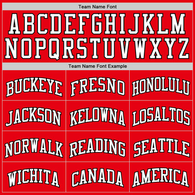 Custom Fire Red White-Black Authentic Basketball Jersey