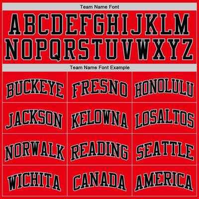 Custom Fire Red Black-Gray Authentic Basketball Jersey