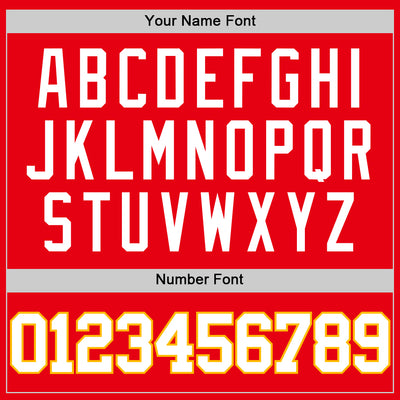 Custom Fire Red White-Gold Authentic Basketball Jersey