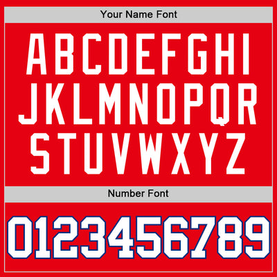 Custom Fire Red White-Royal Authentic Basketball Jersey