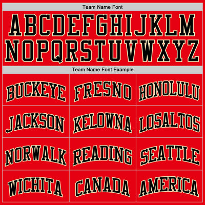 Custom Fire Red Black-Cream Authentic Basketball Jersey