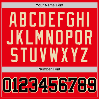 Custom Fire Red Black-Cream Authentic Basketball Jersey